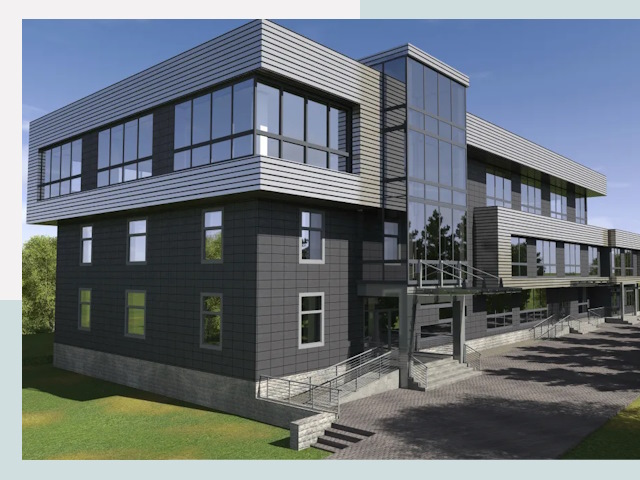 Административные здания в Мысках