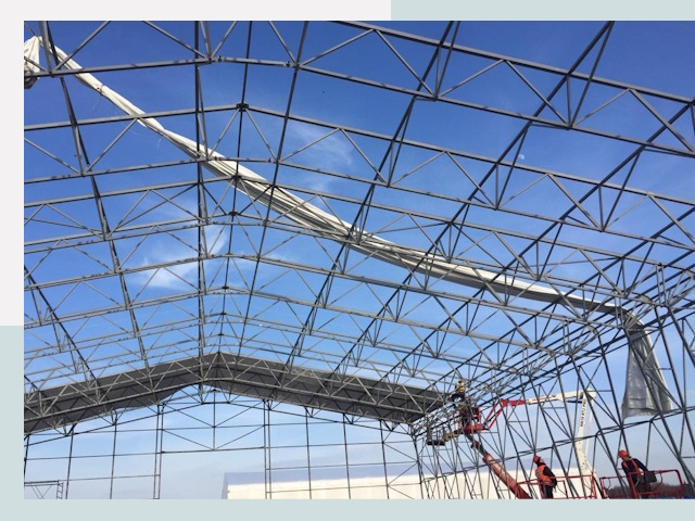 Шатровые ангары от 609 руб. в Мысках и Кемеровской области