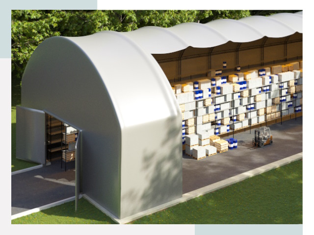 Тентовые ангары в Мысках