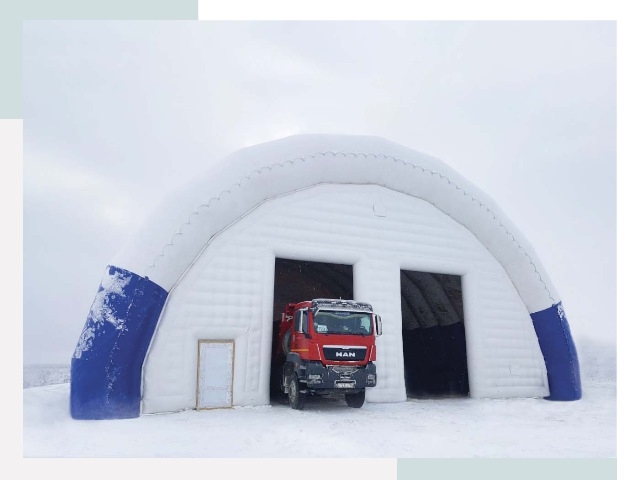 Мобильные ангары в Мысках