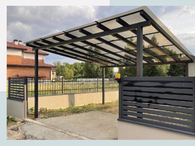 Металлические навесы в Мыски от 609 руб. за м²