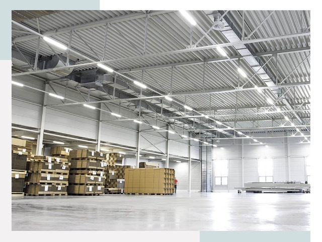 Освещение ангаров в Мысках