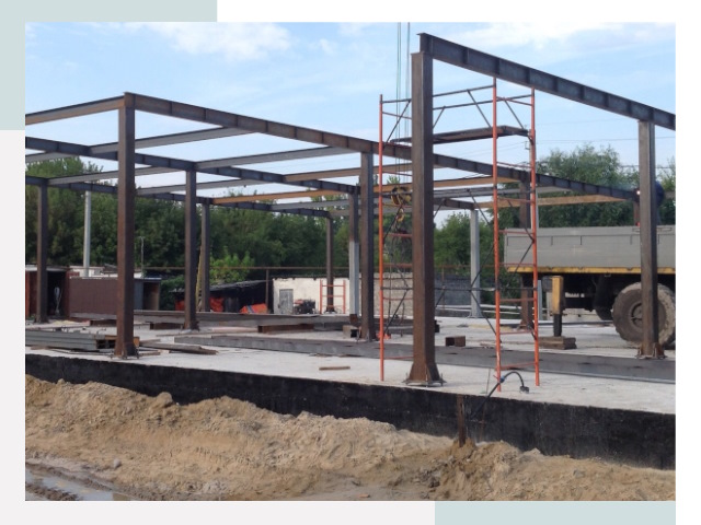 Фундамент для ангаров в Мысках