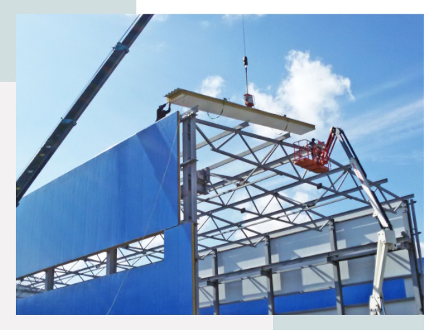 Монтаж сэндвич-панелей в Мысках